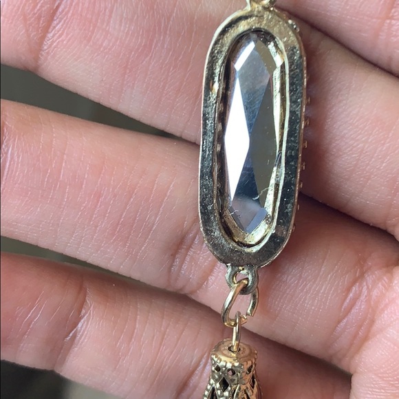 Black/white/Gold toned Necklace - Picture 8 of 8